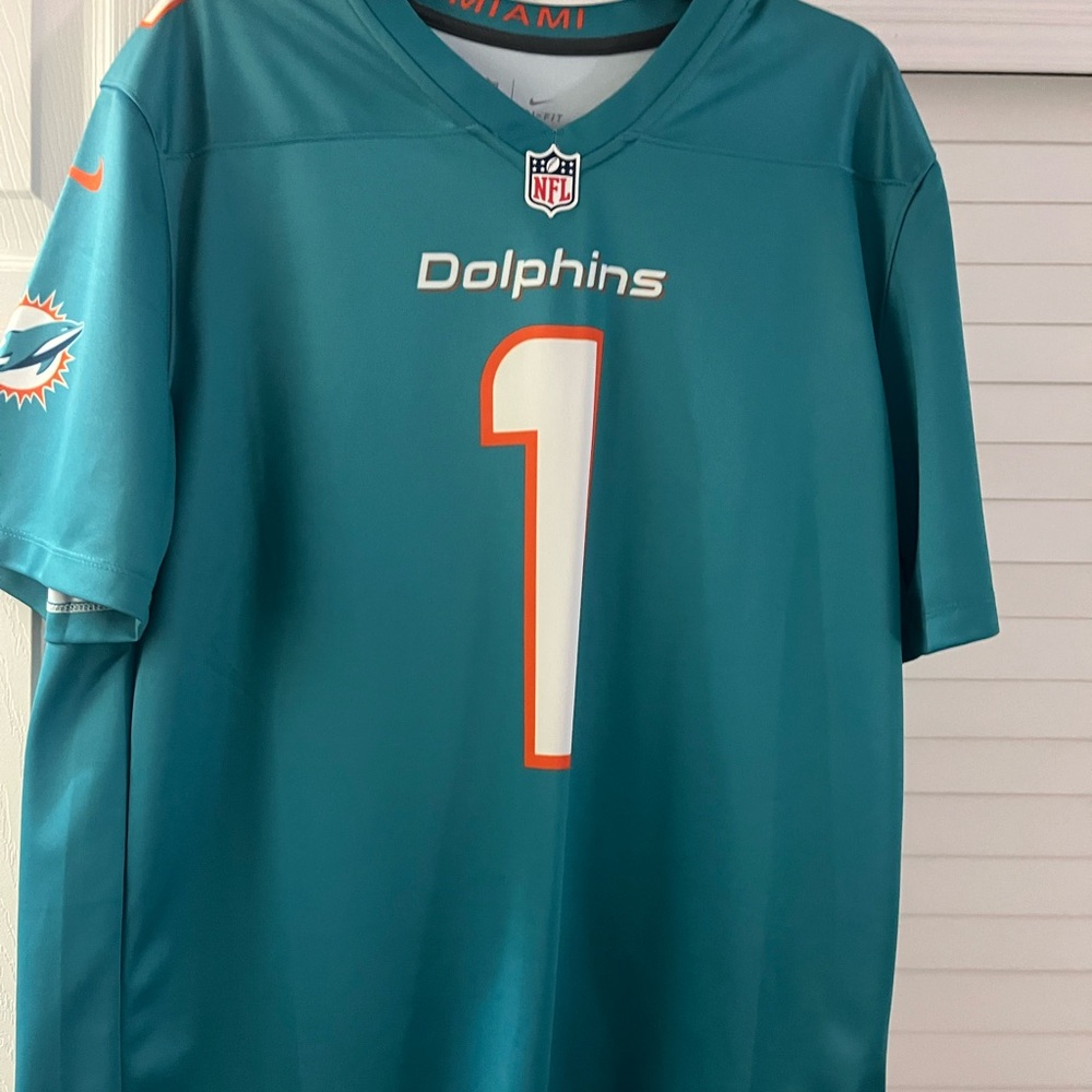 NFL Miami Dolphins Teal and Orange Jersey